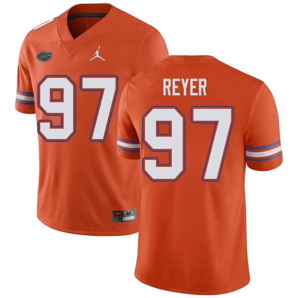 NCAA Florida Gators Theodore Reyer Men's #97 Jordan Brand Orange Stitched Authentic College Football Jersey KQL4164ZU